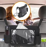 car back seat organizer with tablet holder, view 4 - MRSLM