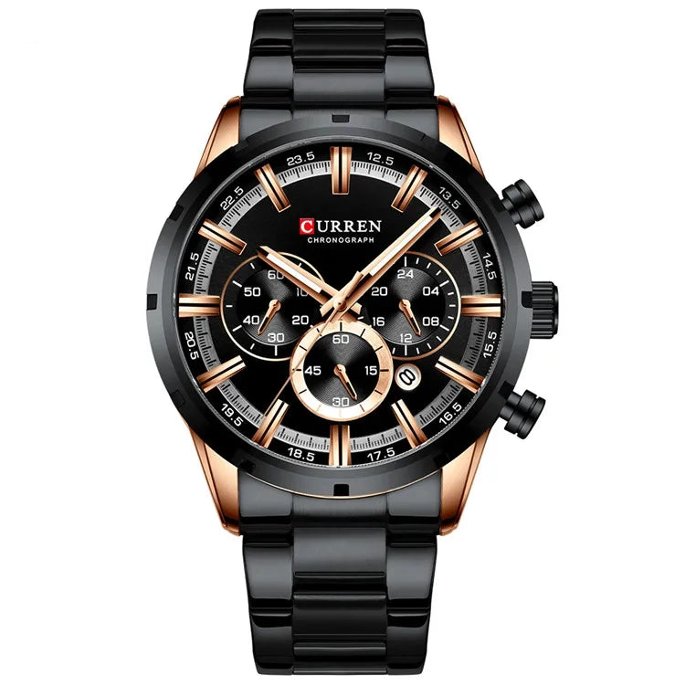 men's stainless steel quartz watch, view 2 - MRSLM