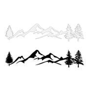 reflective mountain and tree landscape car decal, view 4 - MRSLM