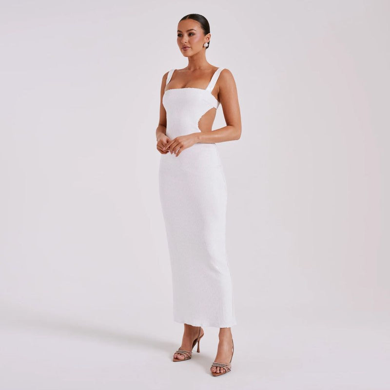sling backless maxi dress, view 2 - MRSLM