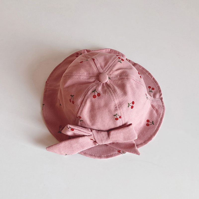 kids fruit print bucket hat, view 4 - MRSLM