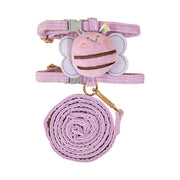 cartoon bee cat harness with leash, view 2 - MRSLM
