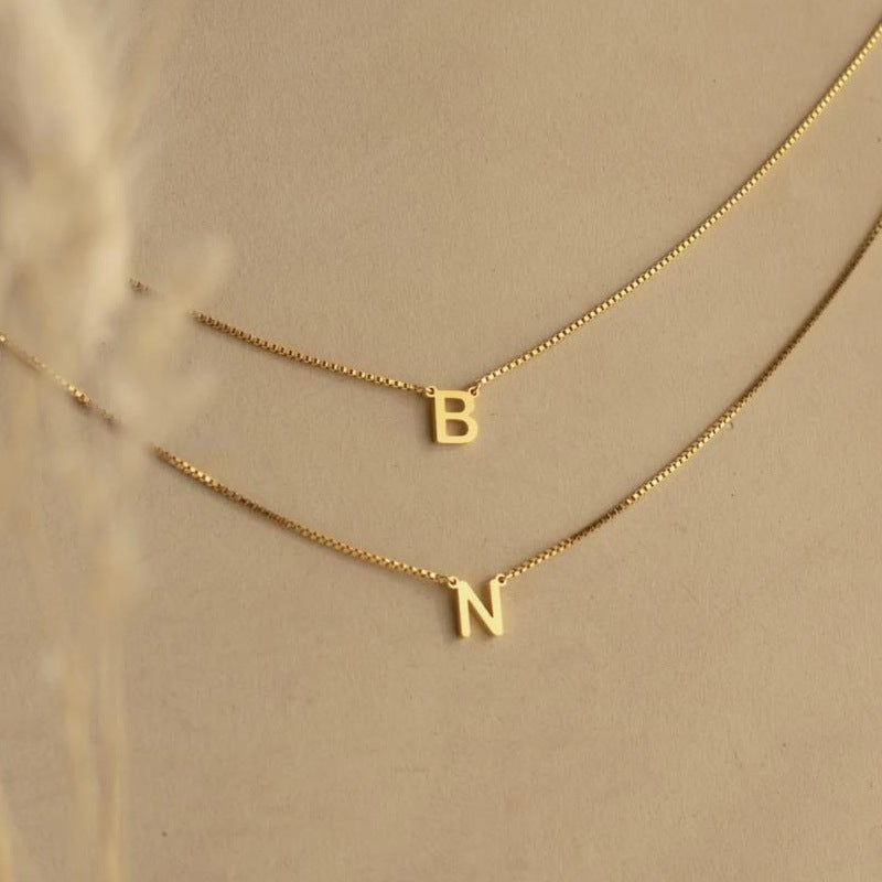 Stainless Steel Name Pendant Necklace