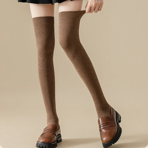 long thigh high cotton socks for women - MRSLM