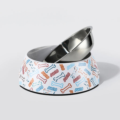 anti-slip stainless steel pet bowl - MRSLM