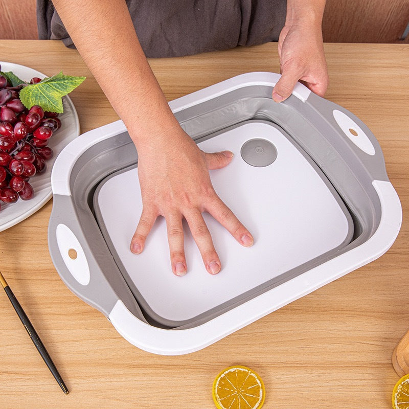 portable foldable cutting board and washing bucket, view 6 - MRSLM