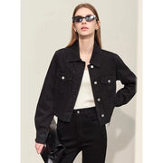 short black denim jacket, view 3 - MRSLM