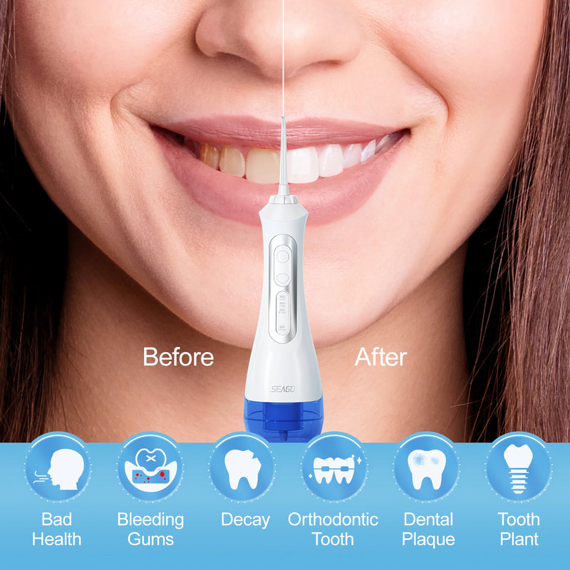 portable usb rechargeable water flosser, view 5 - MRSLM
