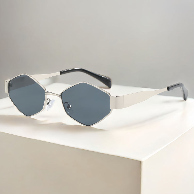 Vintage hexagon sunglasses, view 3 - MRSLM
