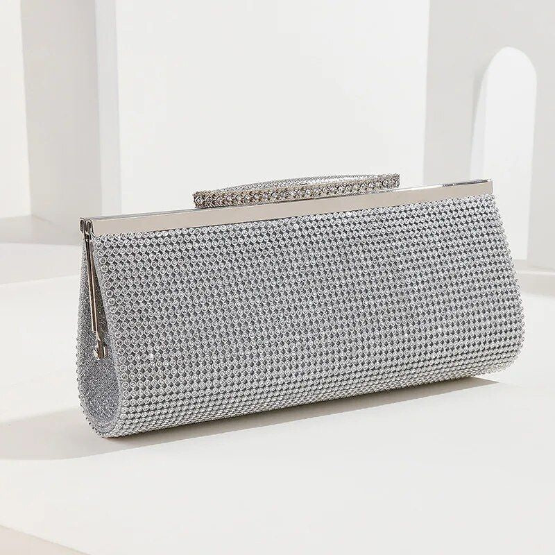 Rhinestone evening clutch, view 6 - MRSLM