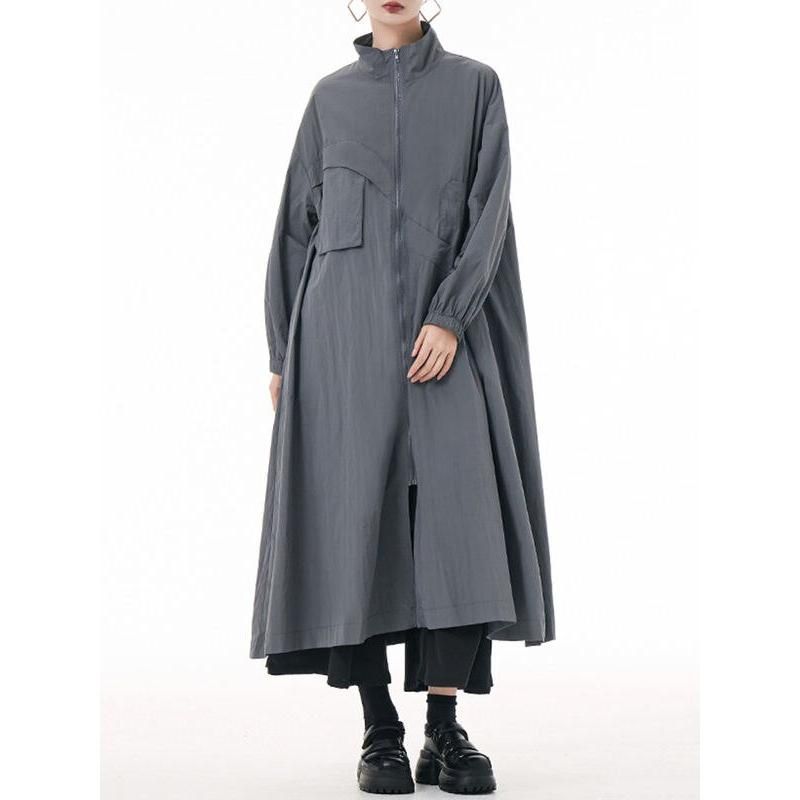 army green stylish trench coat, view 2 - MRSLM