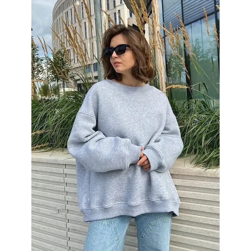 women's fleece sweatshirt, view 22 - MRSLM