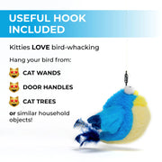 flapping bird cat toy, view 6 - MRSLM