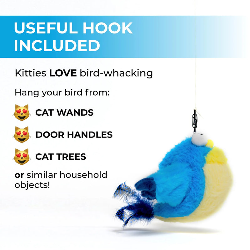 flapping bird cat toy, view 6 - MRSLM