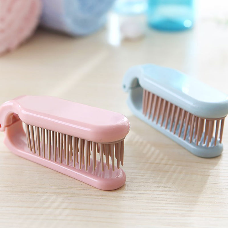 foldable detangling hair brush, view 7 - MRSLM