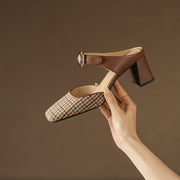 chic buckle mules, view 8 - MRSLM