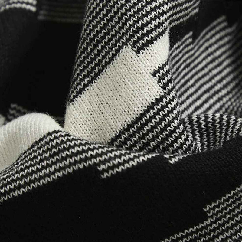pixel style plaid cotton throw blanket, view 7 - MRSLM