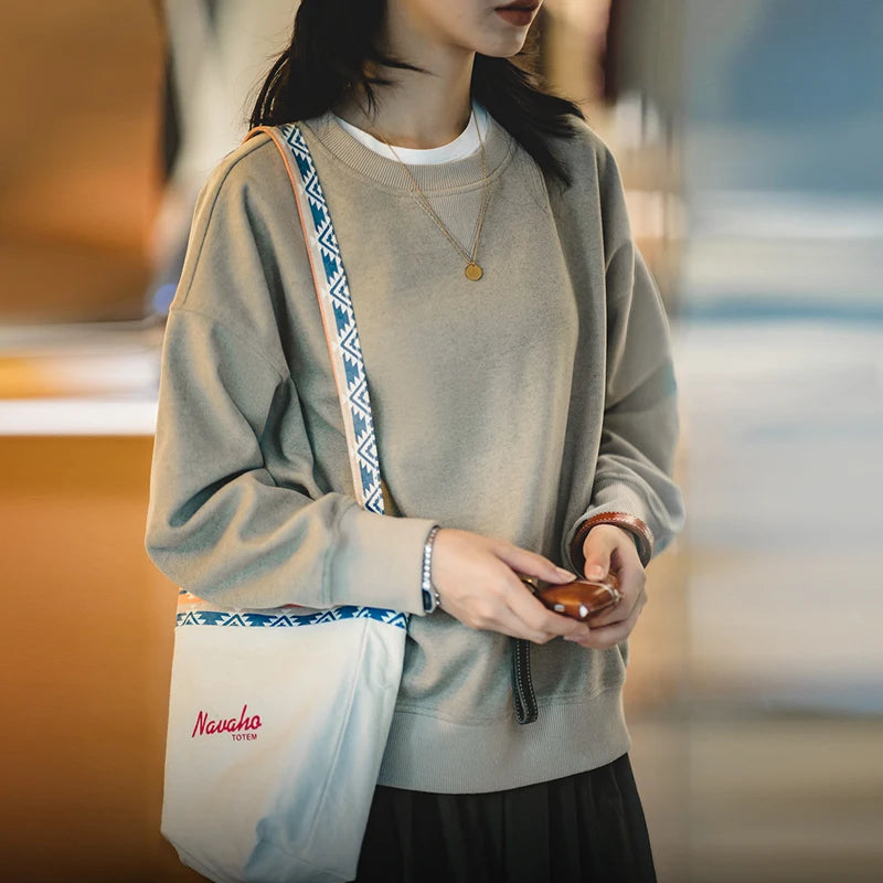 basic solid color loose hoodie, view 5 - MRSLM