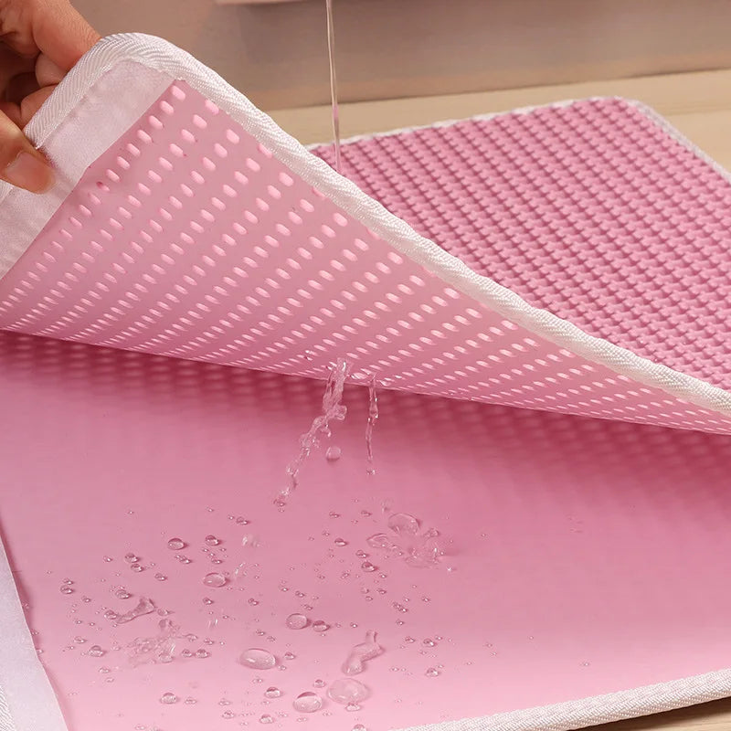 foldable waterproof cat litter mat, view 10 - MRSLM