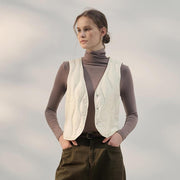 women's sleeveless down vest - MRSLM