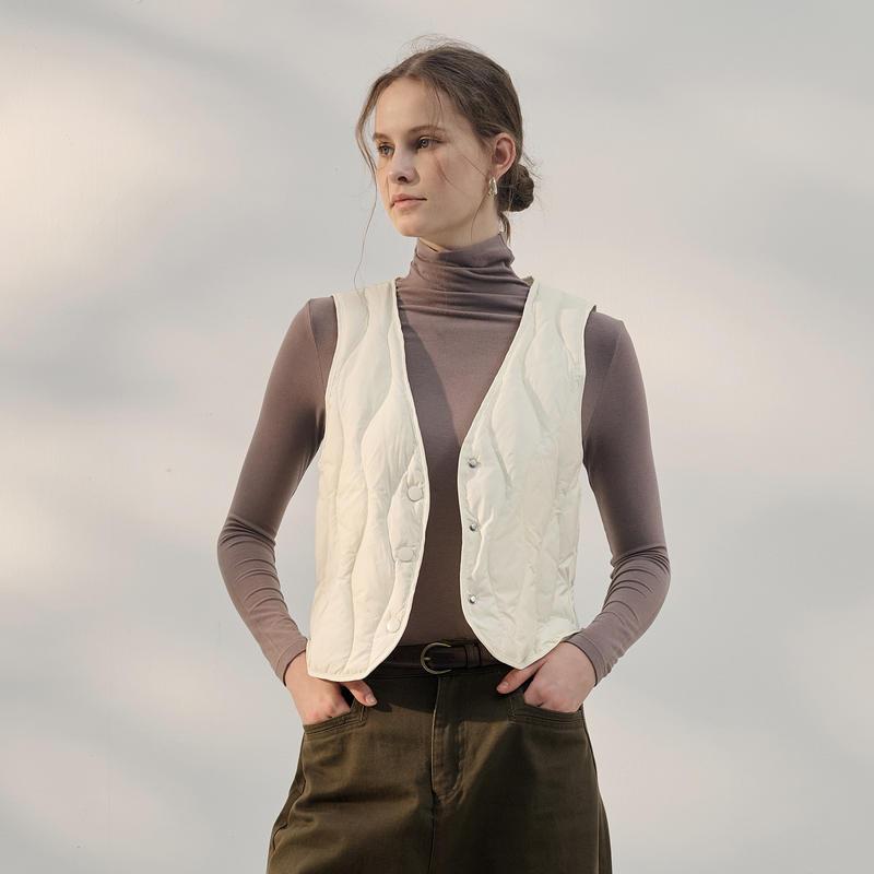 women's sleeveless down vest - MRSLM