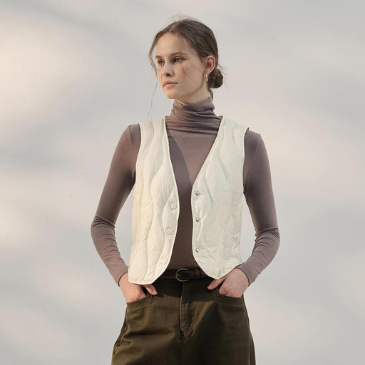 women's sleeveless down vest - MRSLM