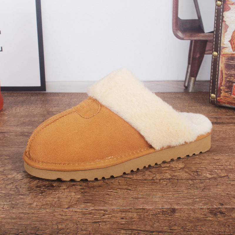 cowhide warm slippers, view 12 - MRSLM