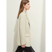 minimalist double-sided woolen coat, view 7 - MRSLM