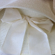 Wide brim straw hat with bowknot, view 9 - MRSLM