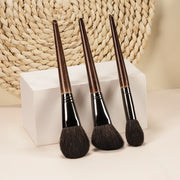 goat hair makeup brush set, view 3 - MRSLM