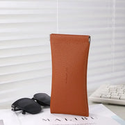 pu leather glasses case with automatic closure, view 3 - MRSLM