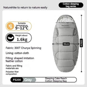Cotton sleeping bag, view 2 - MRSLM