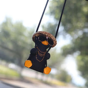 swinging duck car pendant, view 3 - MRSLM