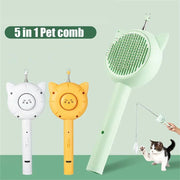 5-in-1 cat grooming and play brush, view 5 - MRSLM