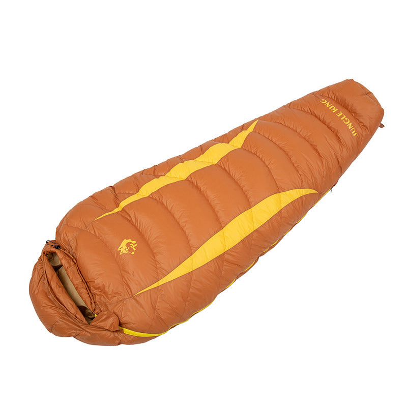 camping down-filled sleeping bag, view 3 - MRSLM