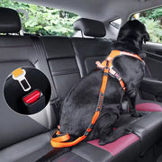 reflective nylon dog leash and seat belt - MRSLM