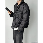 black cotton-padded jacket, view 4 - MRSLM