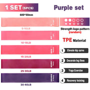 5 piece resistance bands set, view 3 - MRSLM
