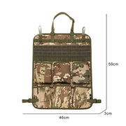 camo car seat back organizer, view 12 - MRSLM