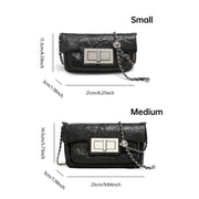retro leather chain shoulder bag, view 6 - MRSLM