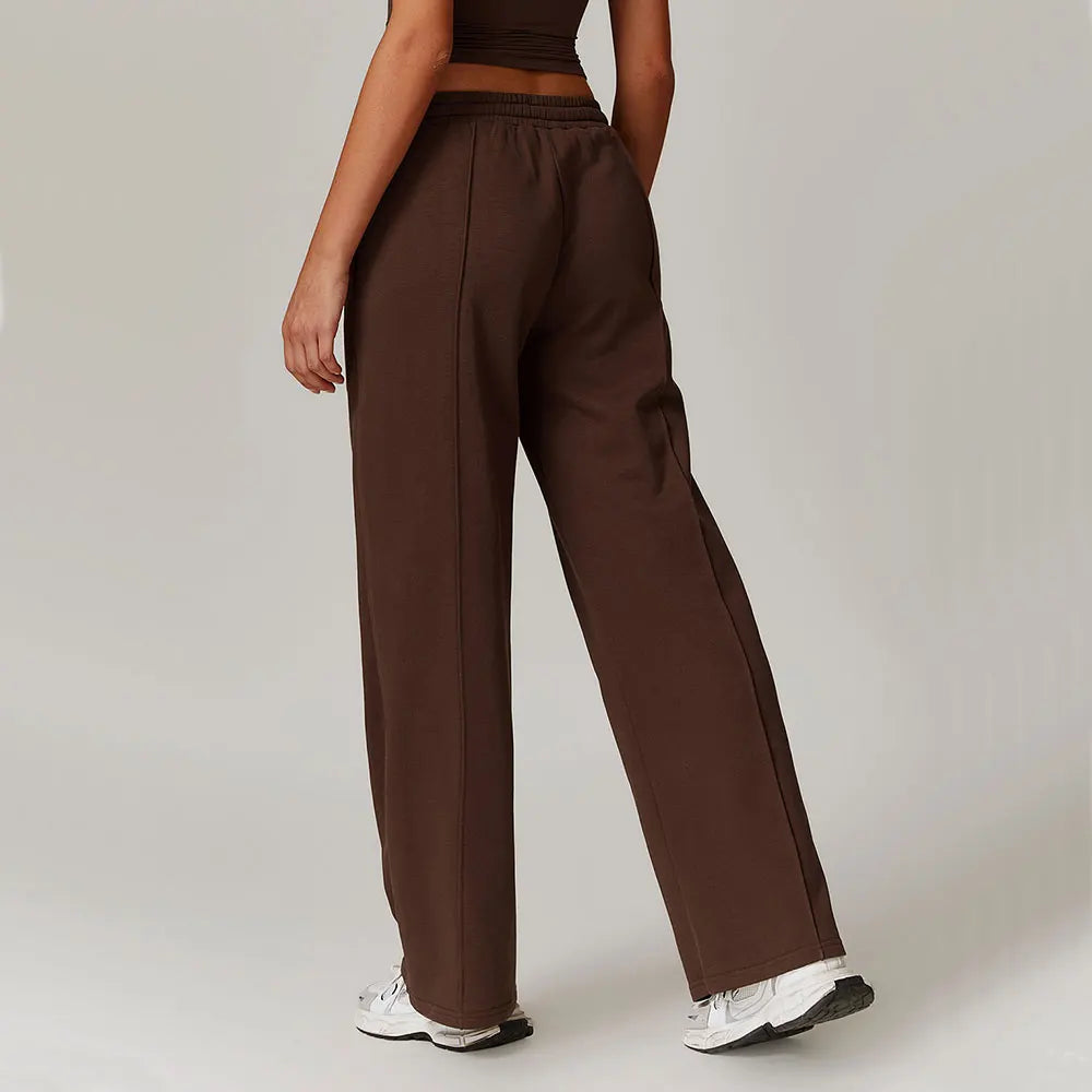 High-Waisted Loose Fit Women's Sweatpants with Pockets