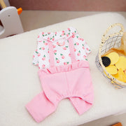 flower pattern dog jumpsuit, view 9 - MRSLM