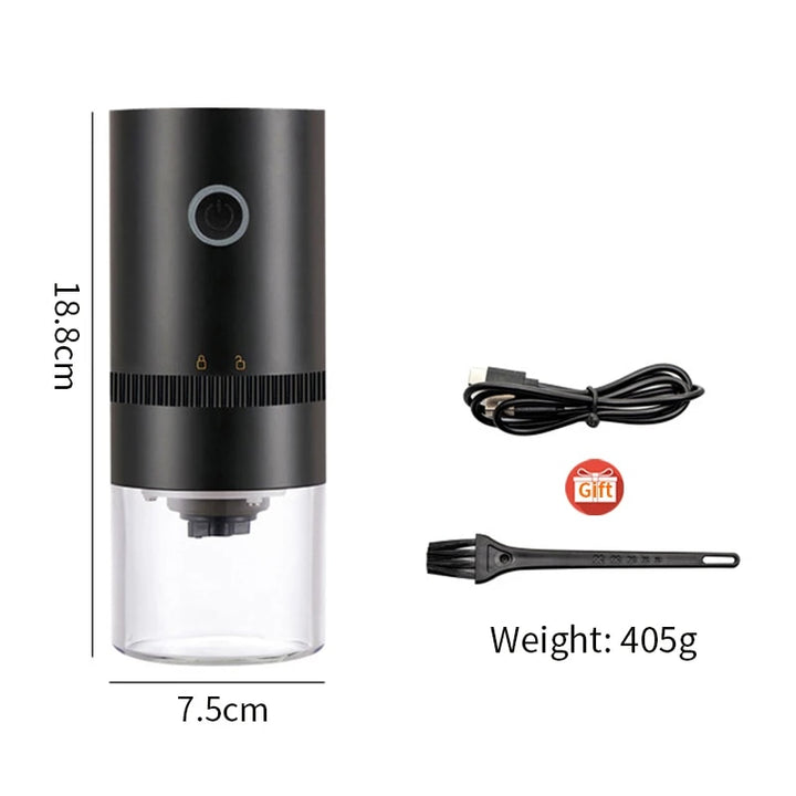 Portable Electric Coffee Grinder with USB Type-C Charging &amp; Ceramic Burr