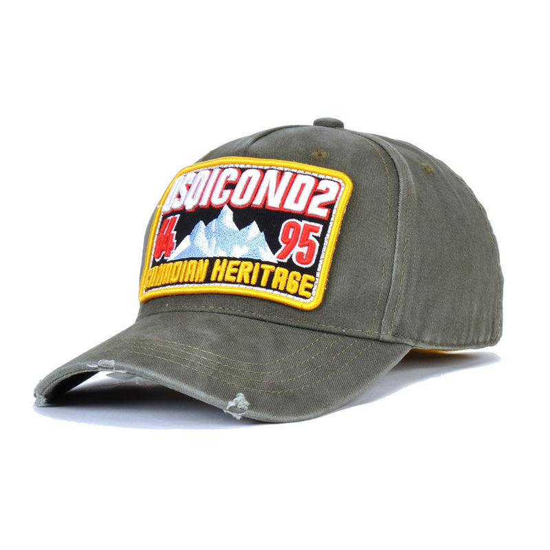 casual embroidered washed cotton hat, view 15 - MRSLM