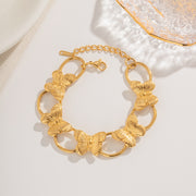 butterfly chain bracelet, view 3 - MRSLM