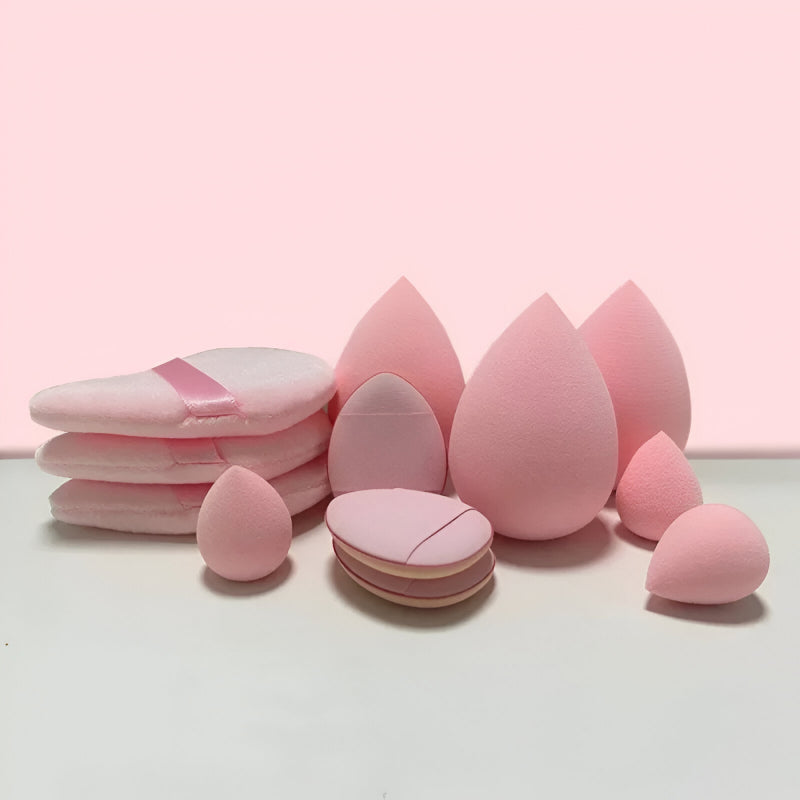 12pcs soft makeup sponge blender set, view 2 - MRSLM