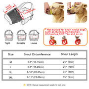 breathable mesh dog muzzle, view 11 - MRSLM