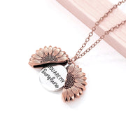 Sunflower pendant necklace, view 4 - MRSLM