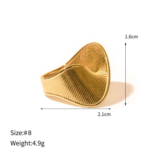 gold plated torsion ring, view 3 - MRSLM