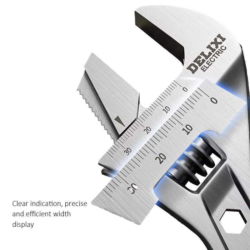 adjustable chrome vanadium steel wrench, view 4 - MRSLM